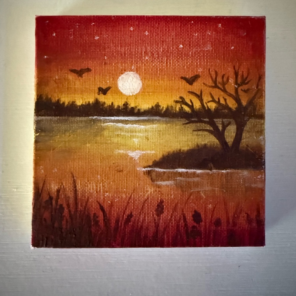 Sunset Landscape Canvas Art